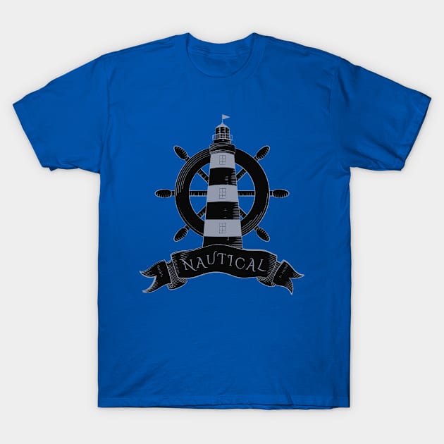 Nautical Lighthouse T-Shirt by letnothingstopyou